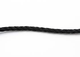 cordage PE câblé 6mm noir